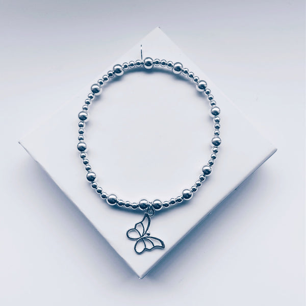 Sterling Silver Butterfly Bracelet