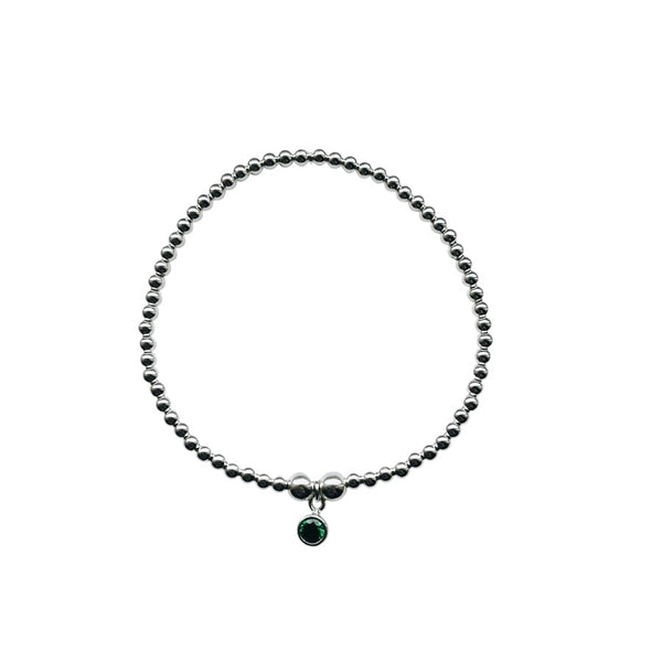 Children's Sterling Silver Birthstone Bracelet