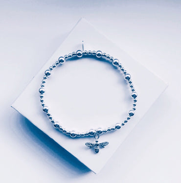 Sterling Silver Bee Bracelet