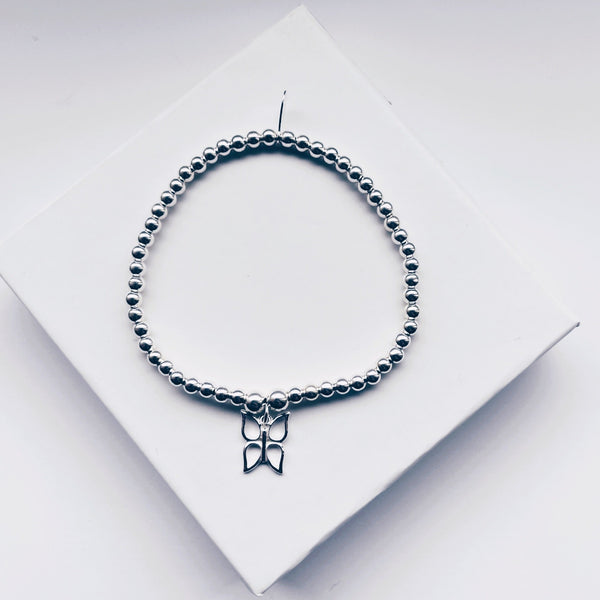 Children's Sterling Silver Butterfly Bracelet