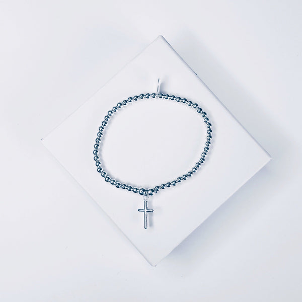 Children's Sterling Silver Cross Bracelet