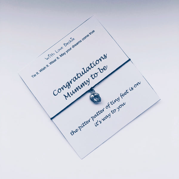 Congratulations Mummy To Be Wish String