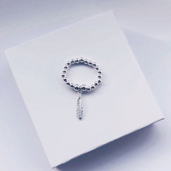 Sterling Silver Feather Ring