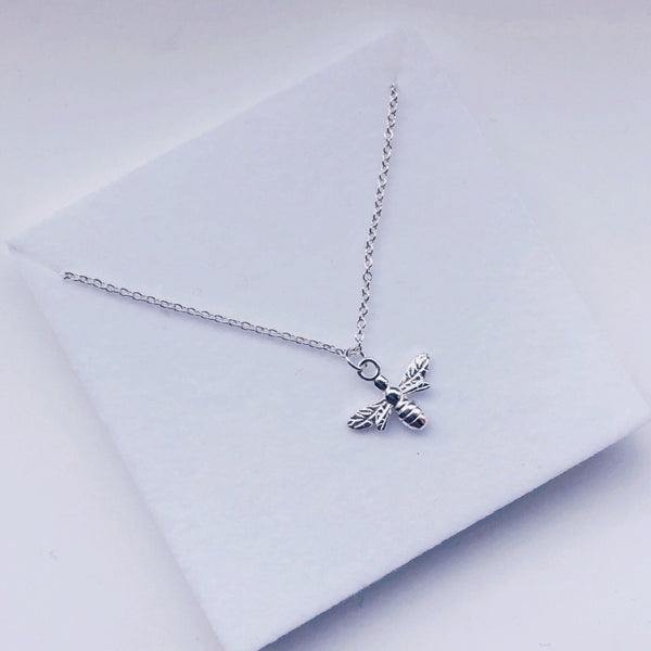 Sterling Silver Bee Necklace