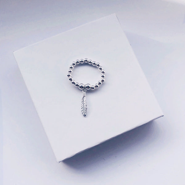 Sterling Silver Feather Ring
