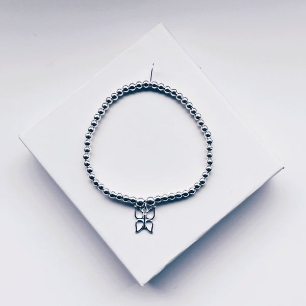 Children's Sterling Silver Butterfly Bracelet
