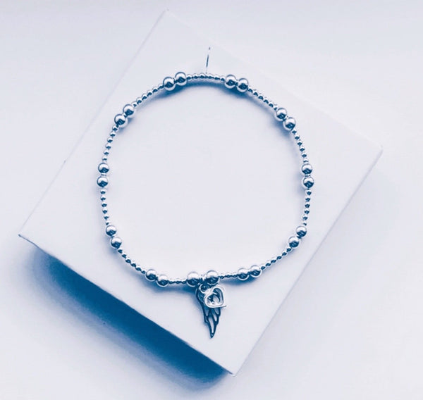 Sterling Silver Guardian Angel Bracelet