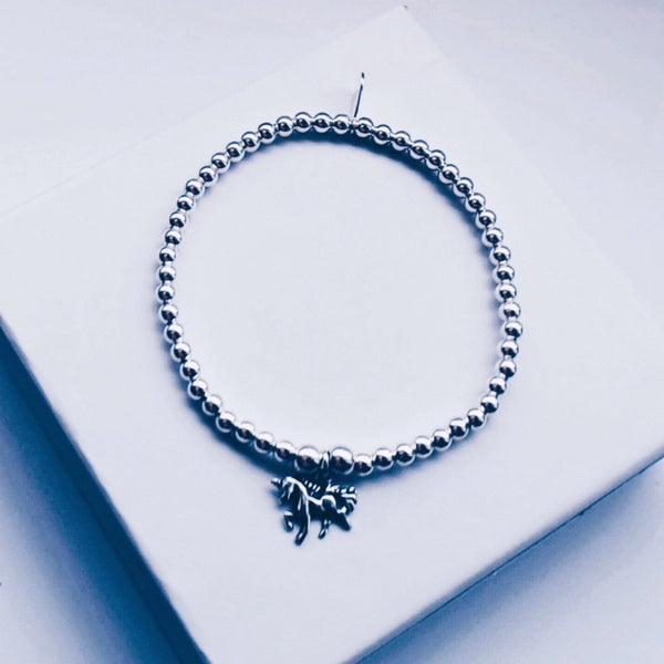 Children's Sterling Silver Unicorn Bracelet