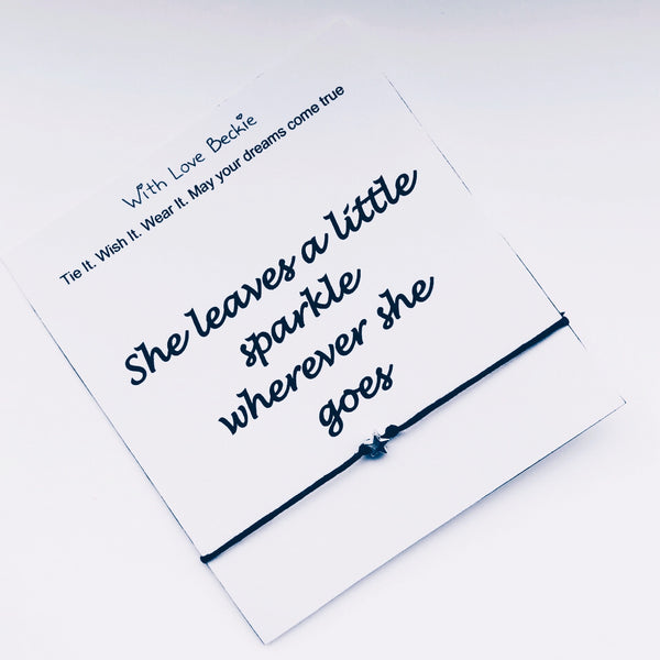 She Leaves A Little Sparkle Wish String