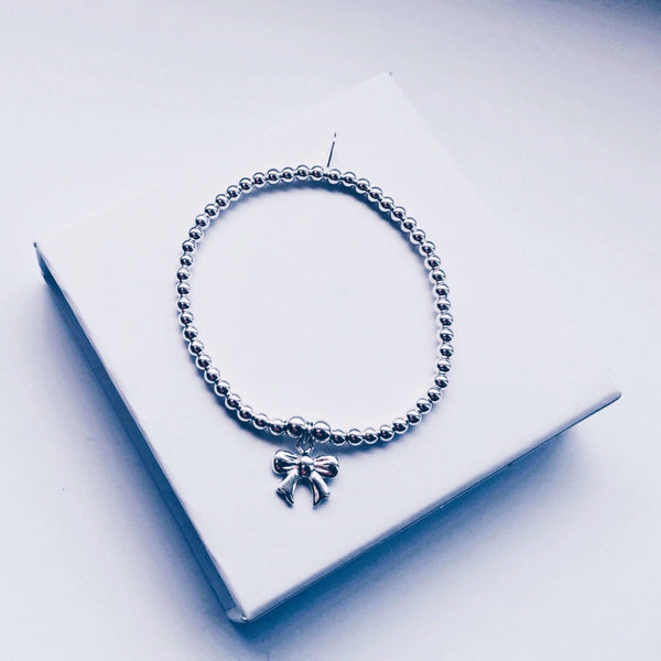 Children's Sterling Silver Bow Bracelet