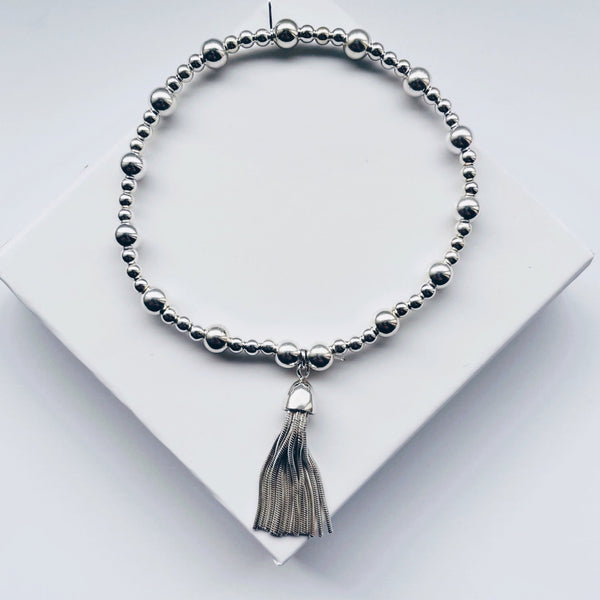 Sterling Silver Tassel Bracelet