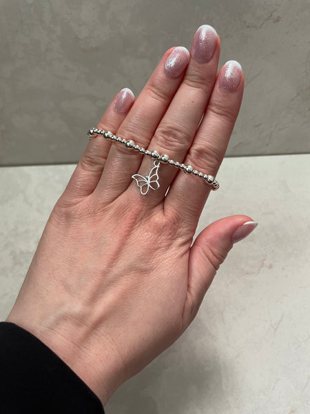 Sterling Silver Butterfly Bracelet