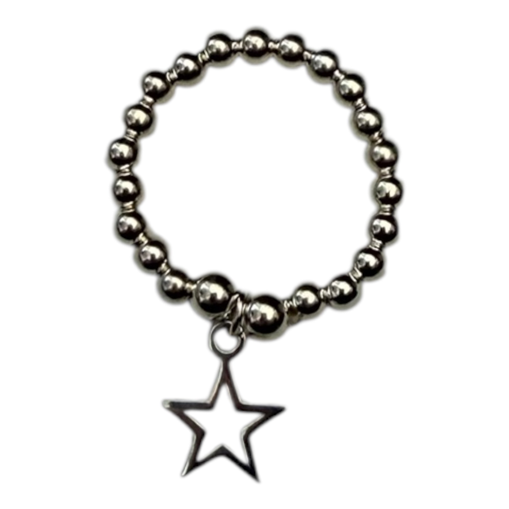 Sterling Silver Open Star Ring