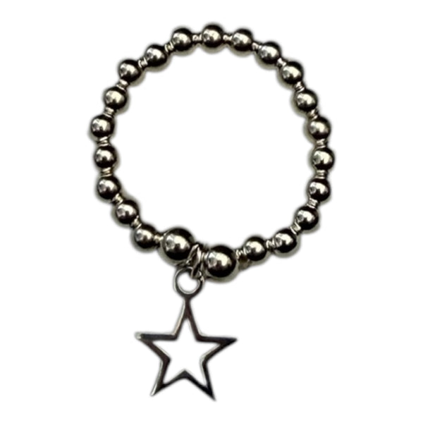 Sterling Silver Open Star Ring