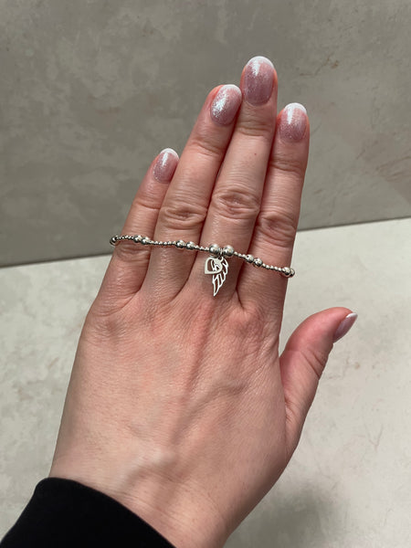 Sterling Silver Guardian Angel Bracelet