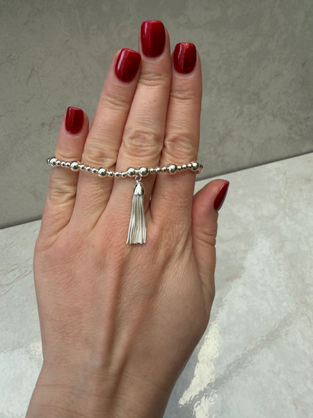 Sterling Silver Tassel Bracelet