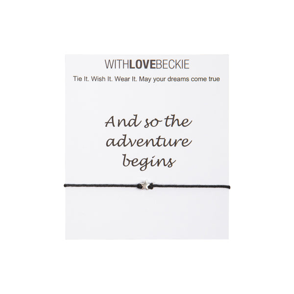 And So The Adventure Begins Wish String