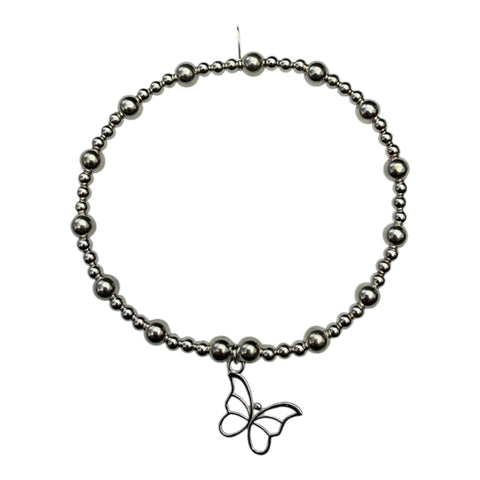 Sterling Silver Butterfly Bracelet