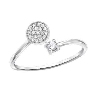 Sterling Silver Micro Pave Ring