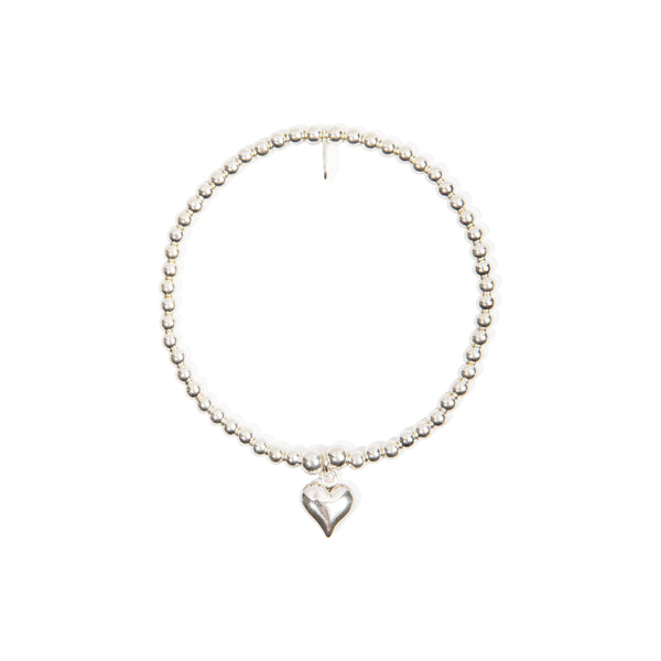 Children's Love Heart Bracelet - Sterling Silver