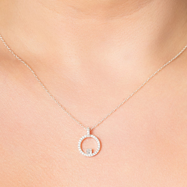 Circle Of Life Necklace - Sterling Silver