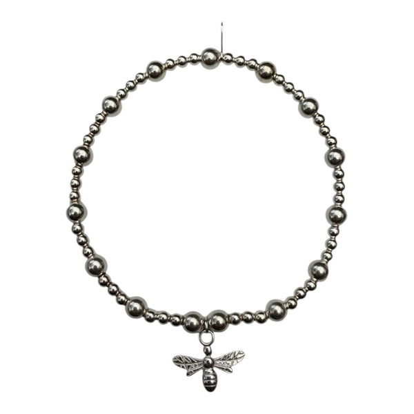 Sterling Silver Bee Bracelet