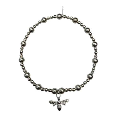 Sterling Silver Bee Bracelet