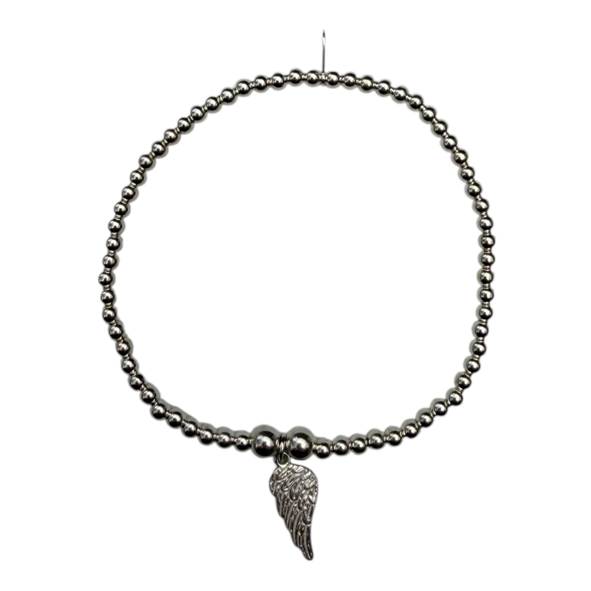 Sterling Silver Angel Wing Bracelet