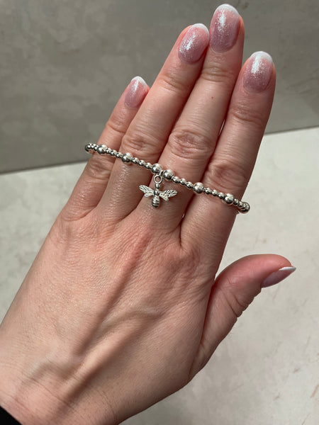 Sterling Silver Bee Bracelet