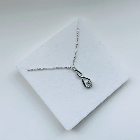Sterling Silver Entwined Necklace