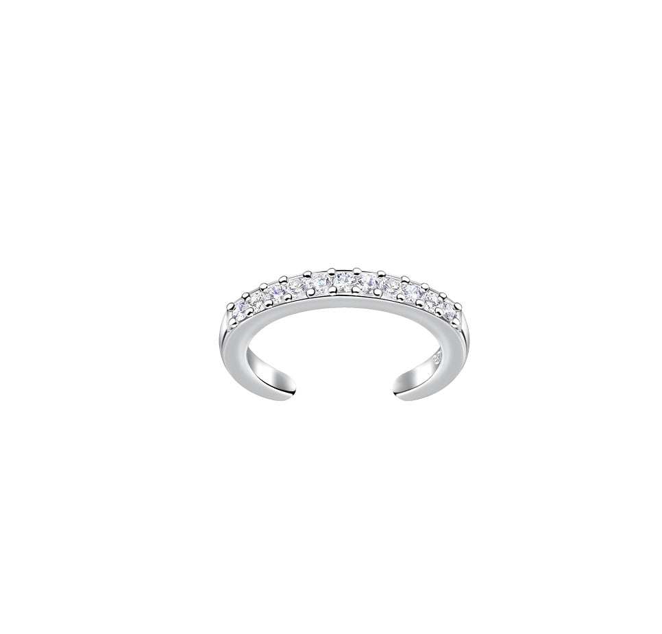 Sterling Silver Eternity Ear Cuff