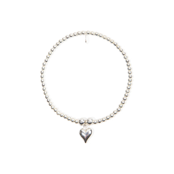 Love Heart Bracelet - Sterling Silver