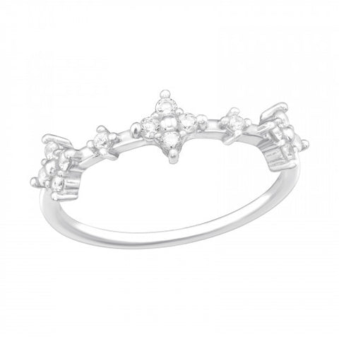 Sterling Silver Northern Stars Ring