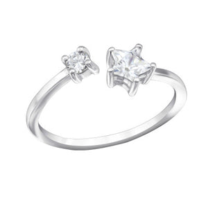 Sterling Silver Open Star Ring