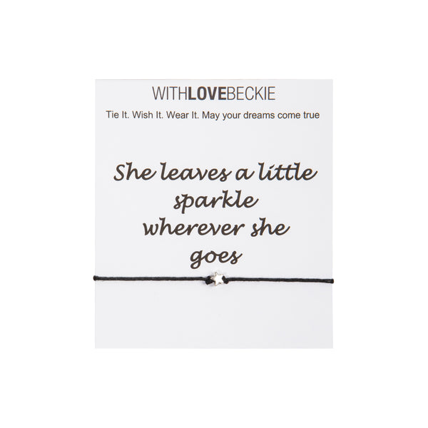 She Leaves A Little Sparkle Wish String