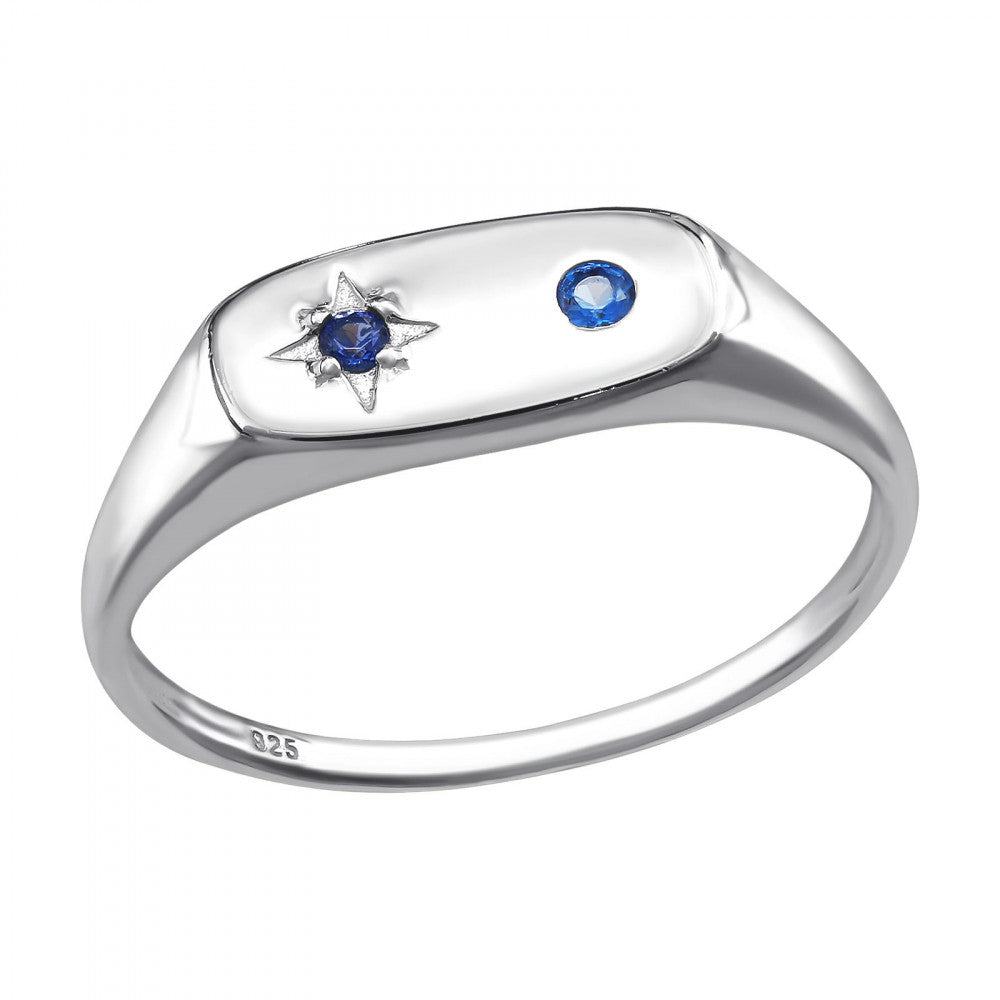 Sterling Silver Starburst Ring