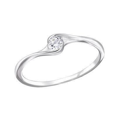 Sterling Silver Twisted Band Ring