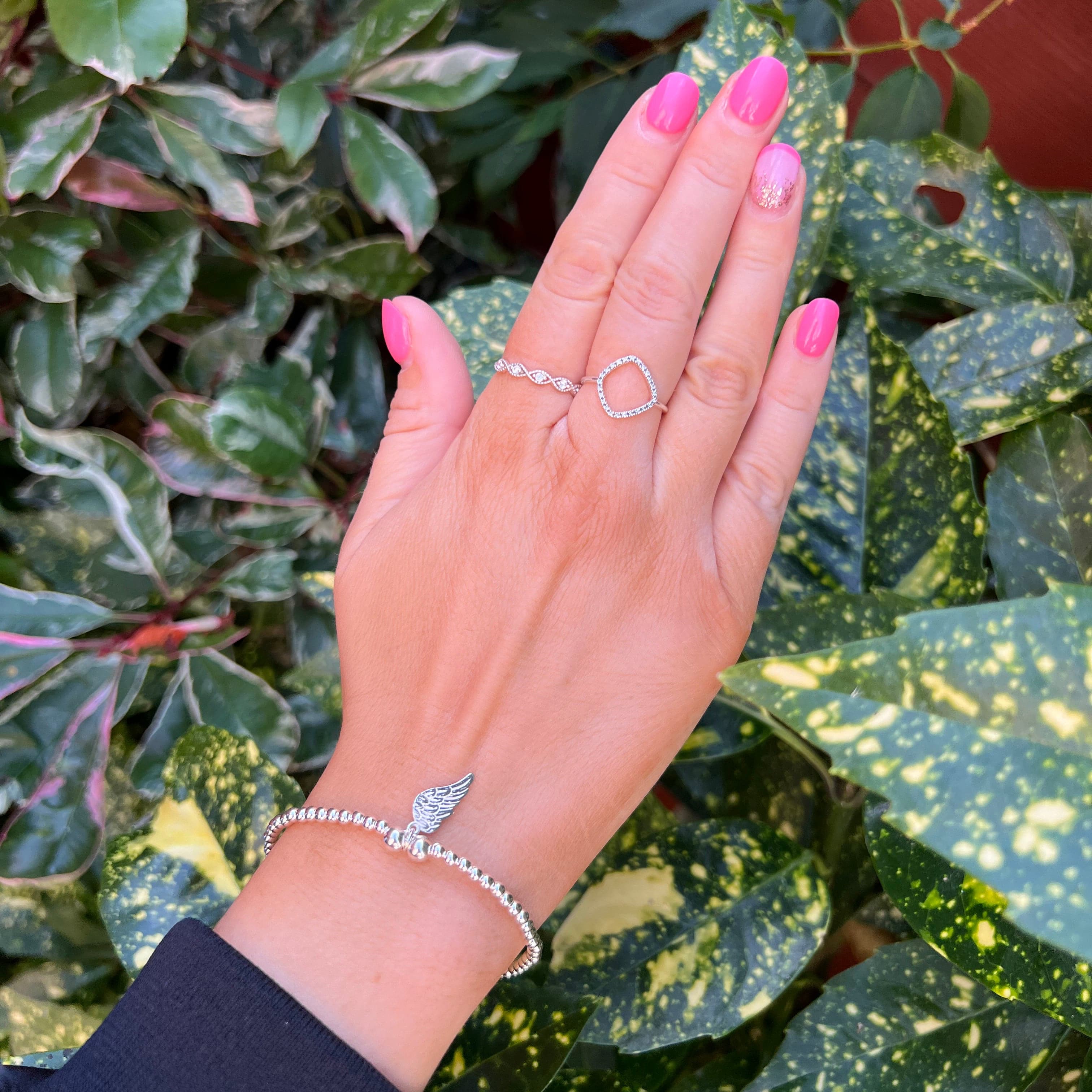 Angel Wing Bracelet - Sterling Silver bracelet With Love Beckie