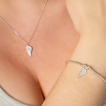 Angel Wing Necklace - Sterling Silver Necklace With Love Beckie
