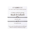 Back To School Duo Wish String bracelet With Love Beckie