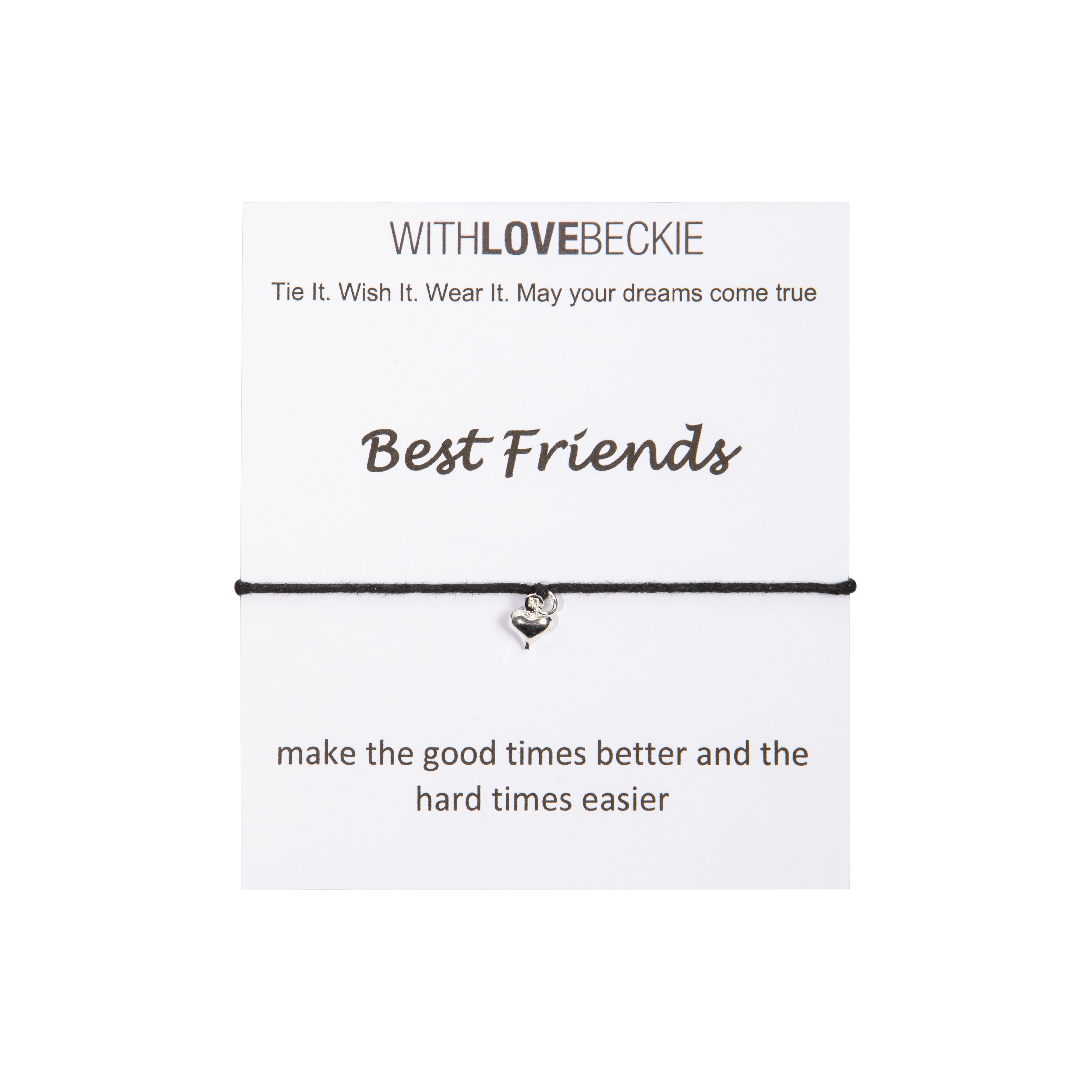 Best Friends Wish String bracelet With Love Beckie
