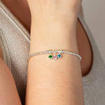 Birthstone Bracelet (Multiple Months) - Sterling Silver bracelet With Love Beckie
