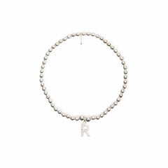 Children's Initial Cubic Zirconia Charm Bracelet - Sterling Silver bracelet With Love Beckie