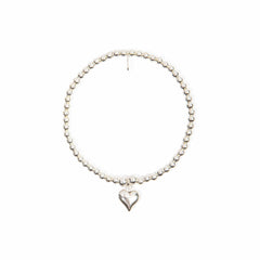 Children's Love Heart Bracelet - Sterling Silver bracelet With Love Beckie