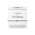 Christmas Wish String bracelet With Love Beckie