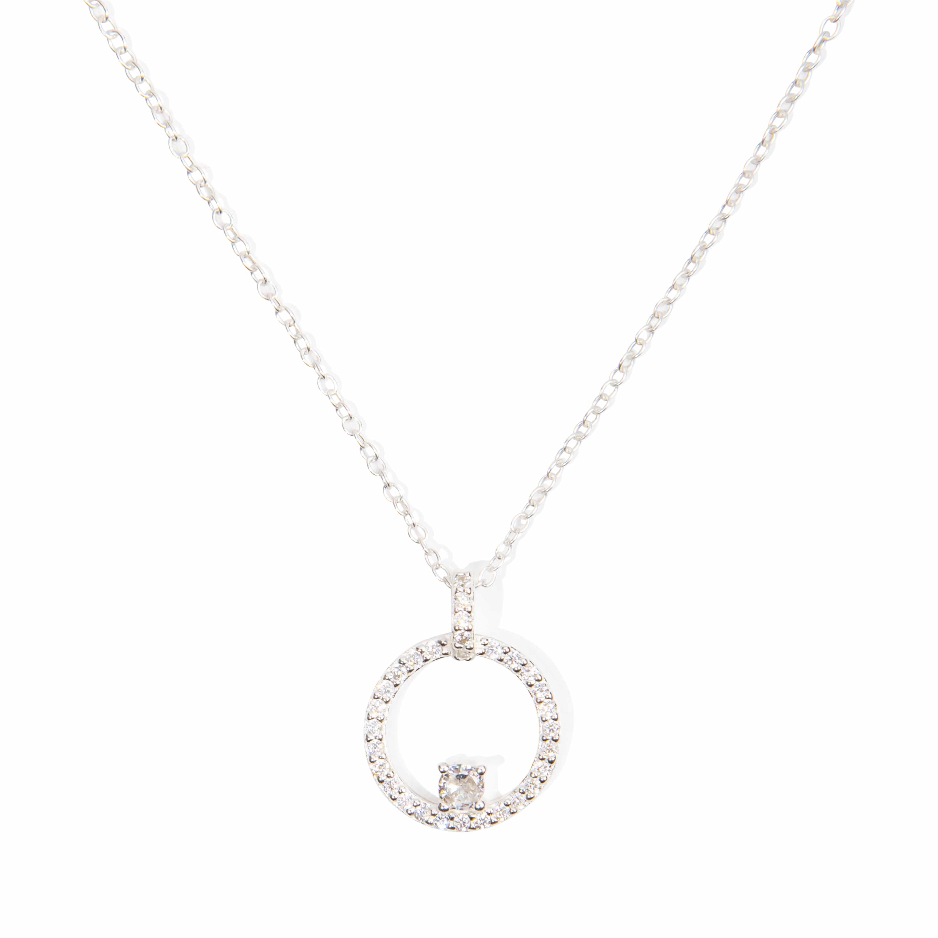 Circle Of Life Necklace - Sterling Silver Necklace 18 inch With Love Beckie