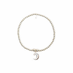 Crescent Moon Bracelet - Sterling Silver bracelet With Love Beckie