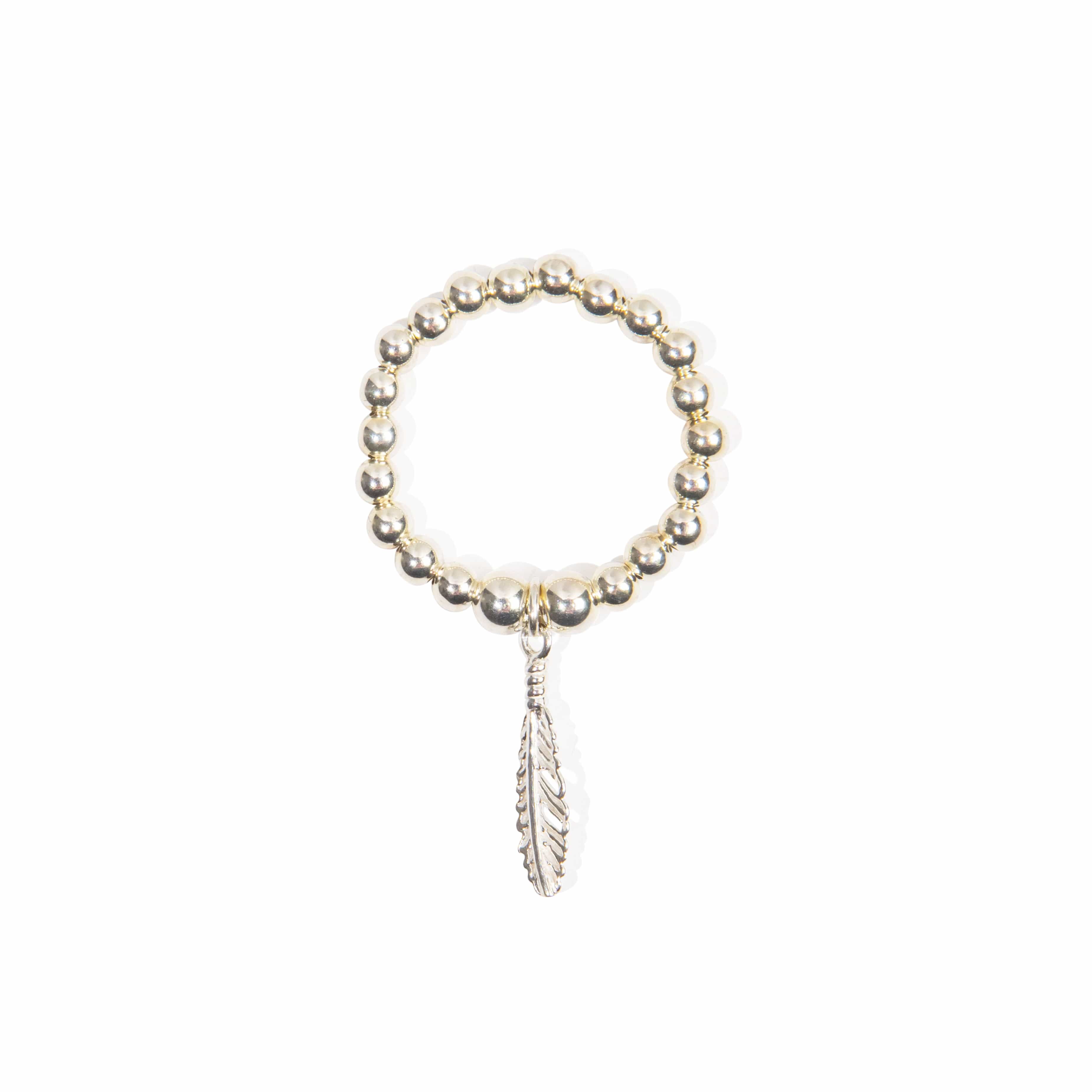 Feather Ring - Sterling Silver Ring With Love Beckie