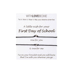 First Day Of School Duo Wish String bracelet With Love Beckie