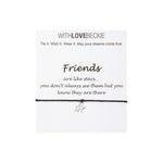 Friends Are Like Stars Wish String bracelet With Love Beckie
